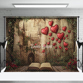Aperturee - Aperturee Retro Fairy Story Book Valentines Day Vibe Backdrop